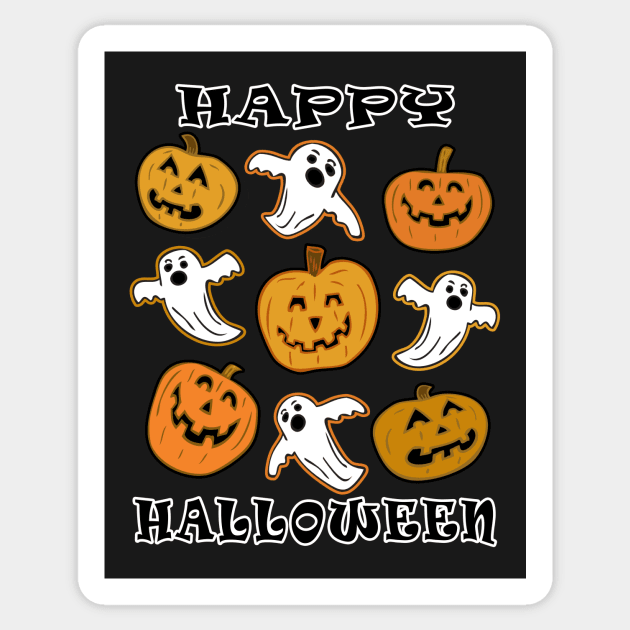 Happy Halloween #3 Sticker by RockettGraph1cs